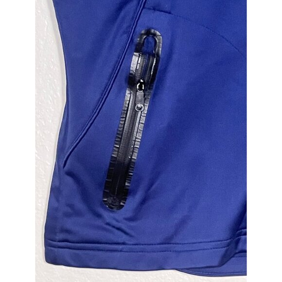Glen Echo Golf Women M Sleeveless Vest Saddle Creek Logo Blue Dry Gear Tech Zip - Picture 6 of 15